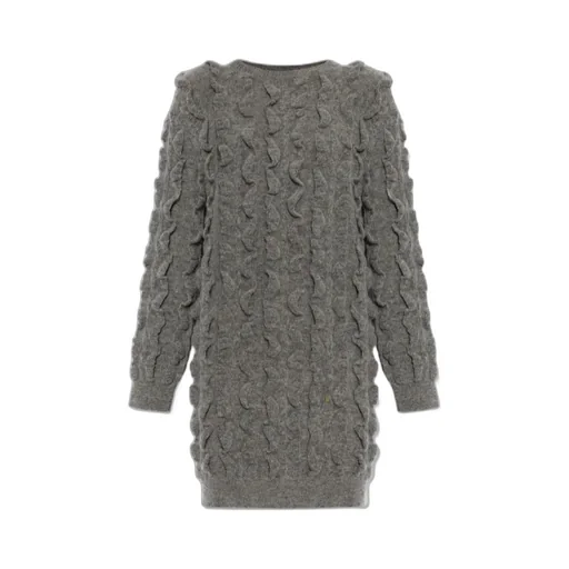 Ruffle Detailed Knit Dress