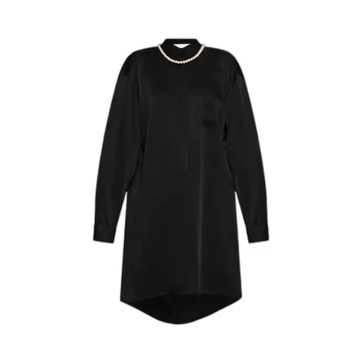 Pearl Detailed Draped Dress