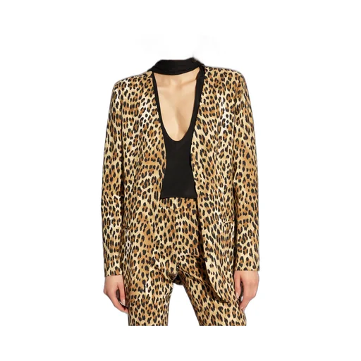 Leopard Print Blazer