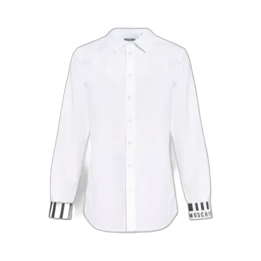 Logo Printed Curved Hem Shirt