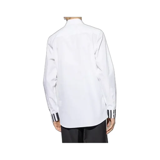 Logo Printed Curved Hem Shirt
