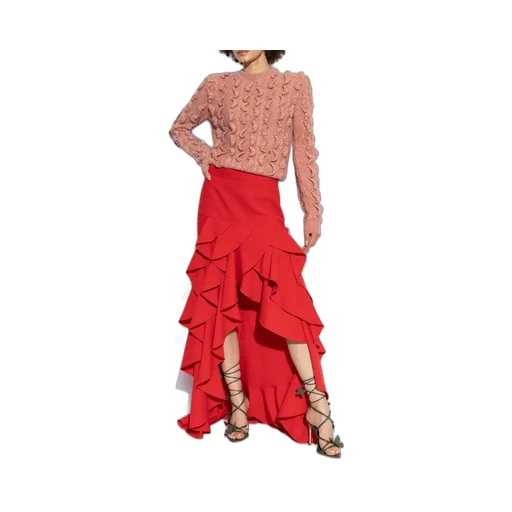 Ruffled Crewneck Jumper