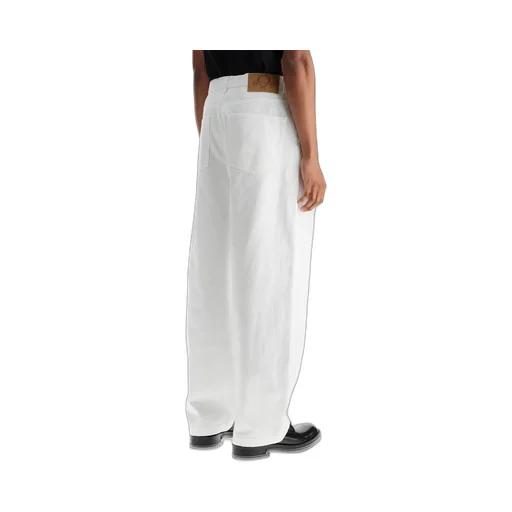 Logo Patch Wide Leg Pants