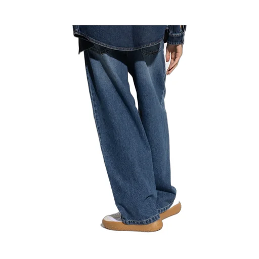 Logo Patch Wide-Leg Jeans