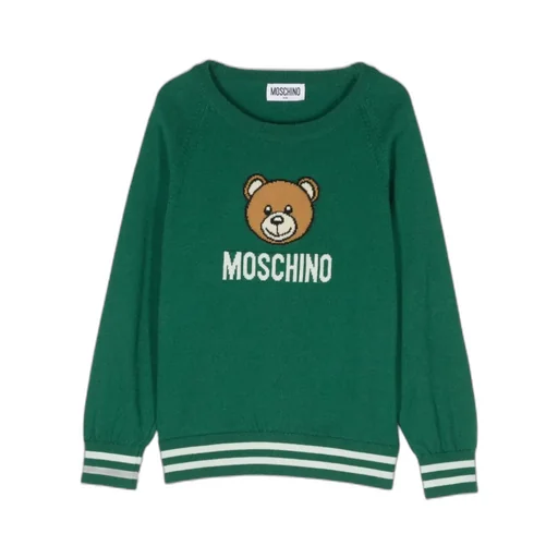Logo Intarsia-Knit Crewneck Jumper