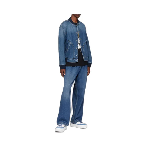 Logo Patch Wide-Leg Jeans