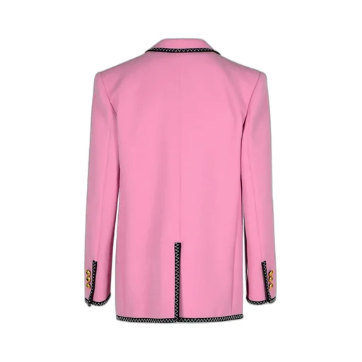 Double Breasted V-Neckline Blazer