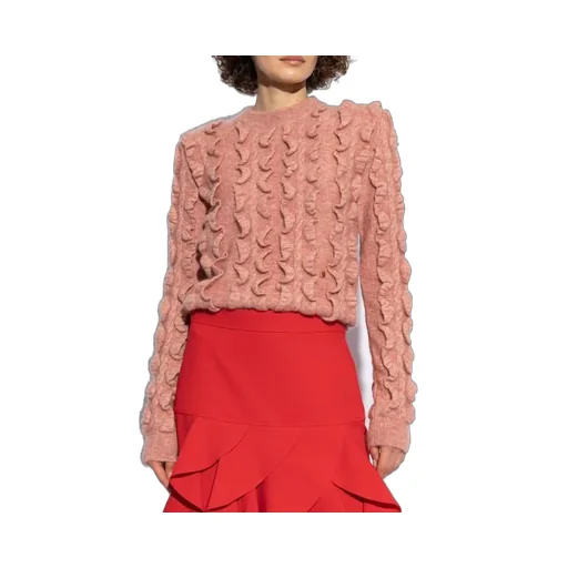 Ruffled Crewneck Jumper