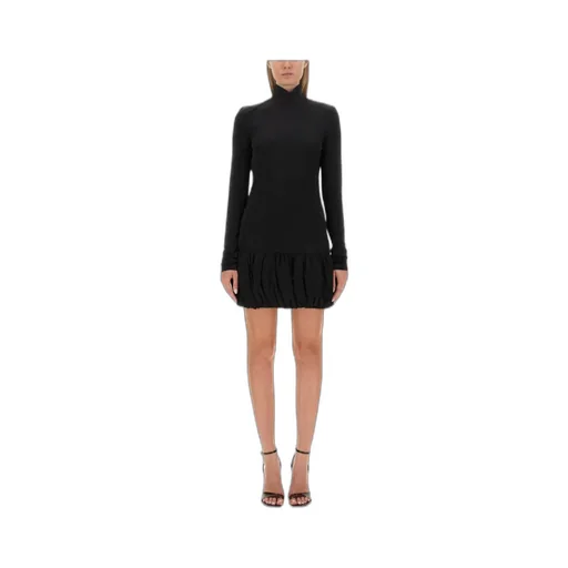 Open-Back High-Neck Minidress