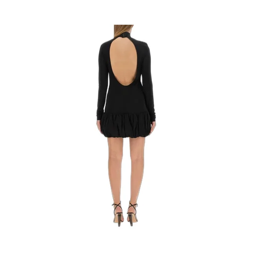 Open-Back High-Neck Minidress