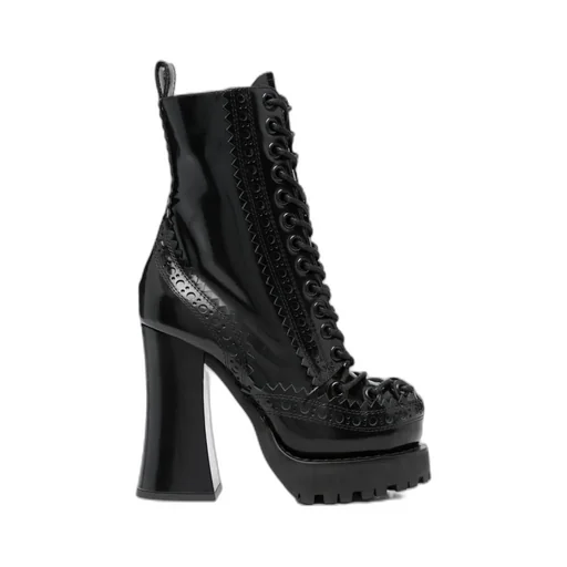 Round-Headed High-Heeled Boots