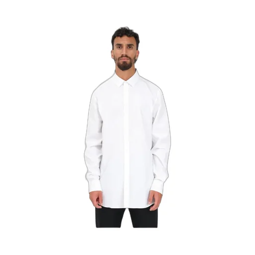 Logo-Embroidered Long-Sleeve Cotton Shirt