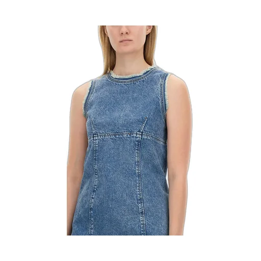 Sleeveless Denim Mini Dress