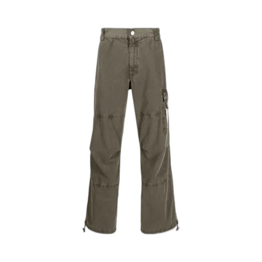 Logo Patch Wide Leg Trousers