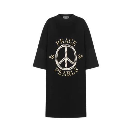 Logo-Print Cotton Dress