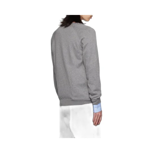 Layered-Details Knitted Cardigan