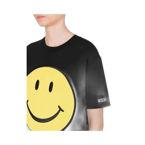 Smile Face Printed Crewneck T-Shirt