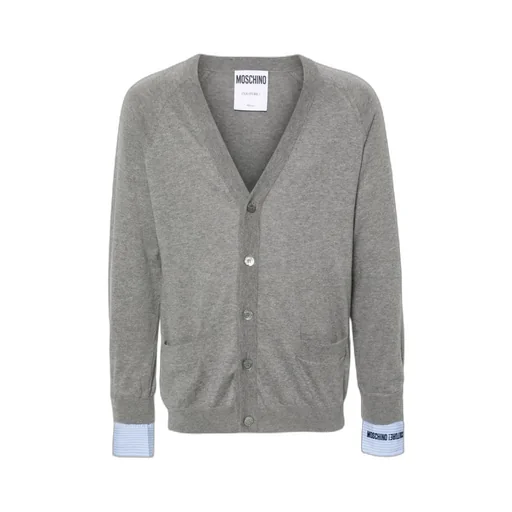 Layered-Details Knitted Cardigan