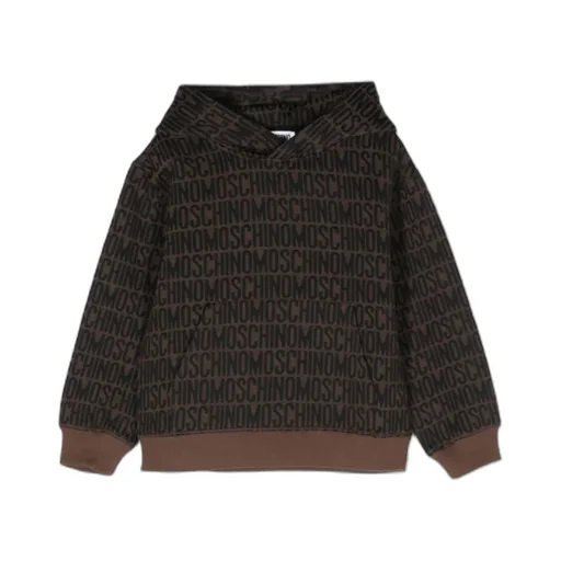 All-Over Logo-Embossed Long-Sleeved Hoodie