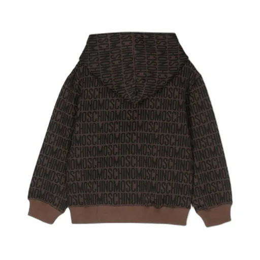 All-Over Logo-Embossed Long-Sleeved Hoodie