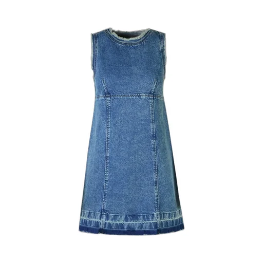 Sleeveless Denim Mini Dress
