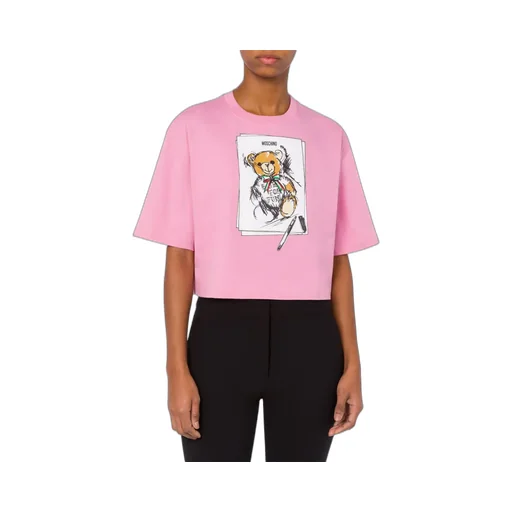 Logo Printed Cropped T-Shirt