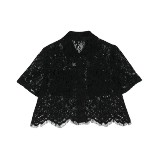 Lace Cropped Shirt