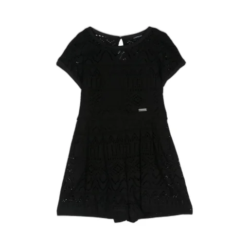 Short-Sleeved Lace Jumpsuit