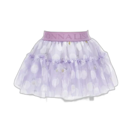 Logo-Waistband Tiered Flared Tutu