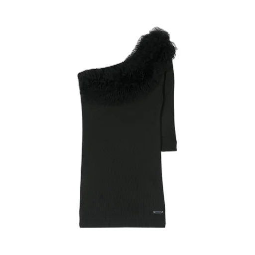 Tulle-Detail Dress