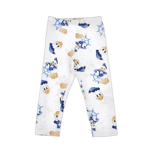 Motif-Print Cotton Leggings