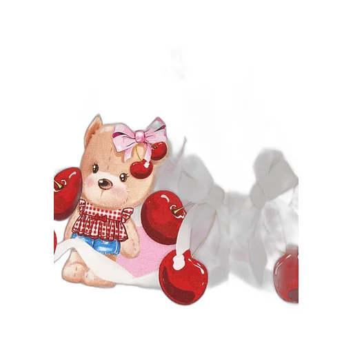 Teddy Bear-Print Flared Dress