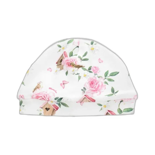 Floral-Print Cotton Beanie