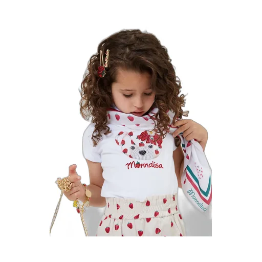 Embellished Teddy Bear Crewneck T-Shirt