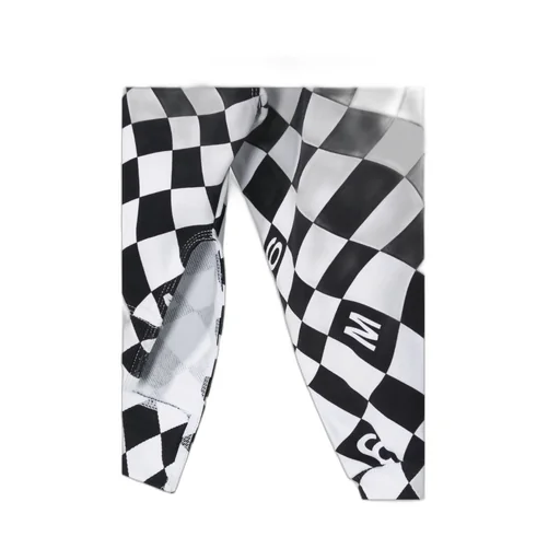 Checked Long-Sleeved Hoodie