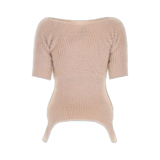 Short-Sleeved Knitted Jumper