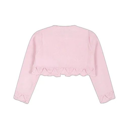 Lace-Trim Cropped Cardigan