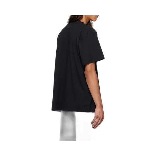 Numbers Motif-Patch Crewneck T-Shirt