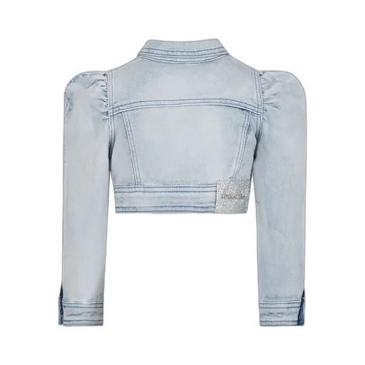 Crystal-Embellished Denim Jacket