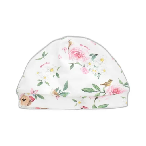 Floral-Print Cotton Beanie