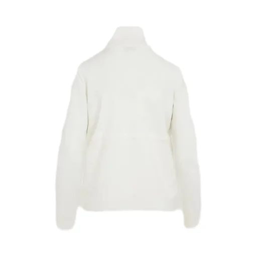 Wool Zip-Up Down Cardigan
