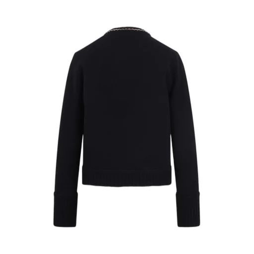 Chain-Trimmed Padded Puffer Jacket