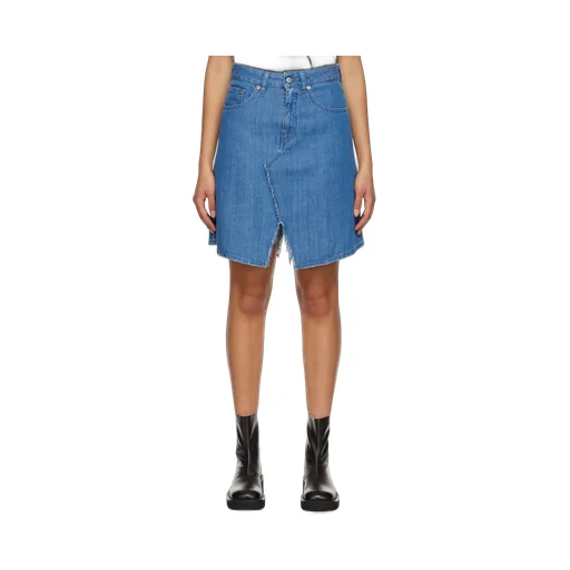 High-Waisted Denim Skirt
