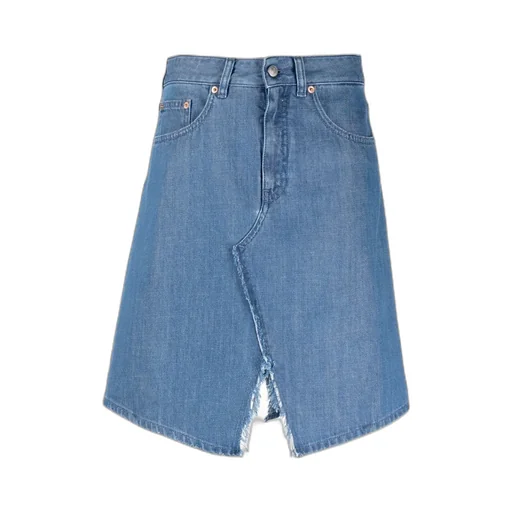 High-Waisted Denim Skirt