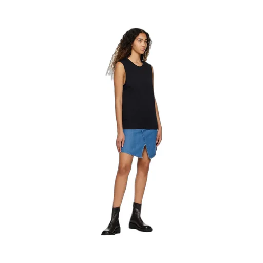 High-Waisted Denim Skirt