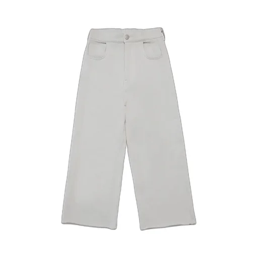 Logo Patch Straight Leg Pants