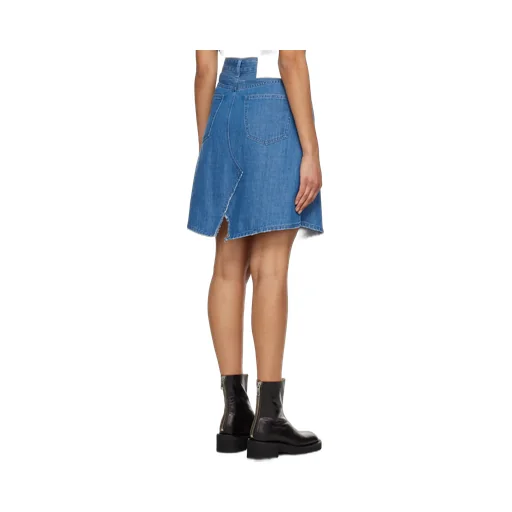 High-Waisted Denim Skirt