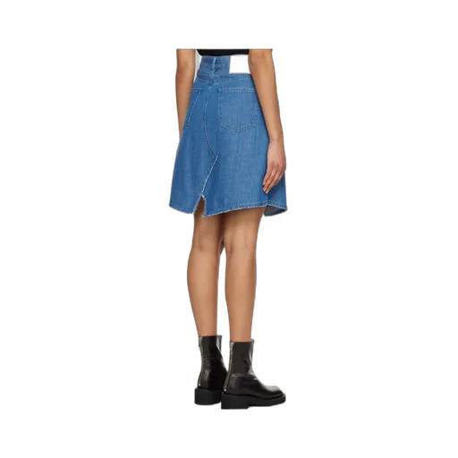 High-Waisted Denim Skirt