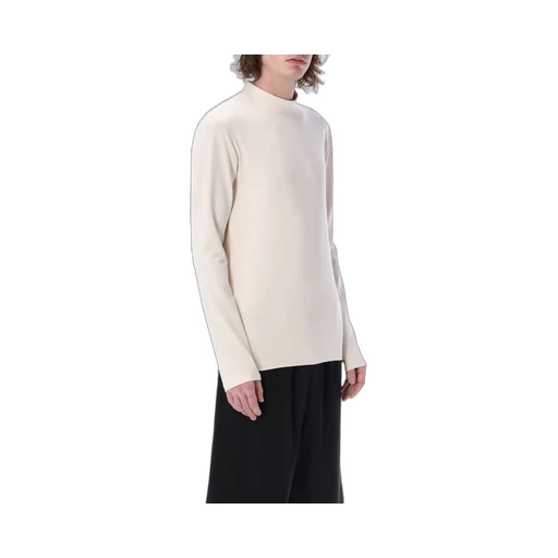 Embroidery High-Neck T-Shirt
