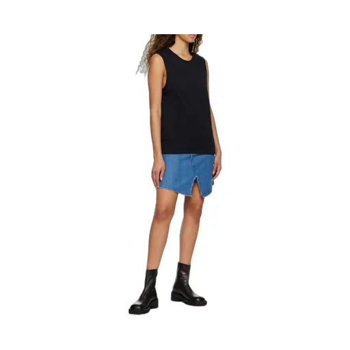 High-Waisted Denim Skirt